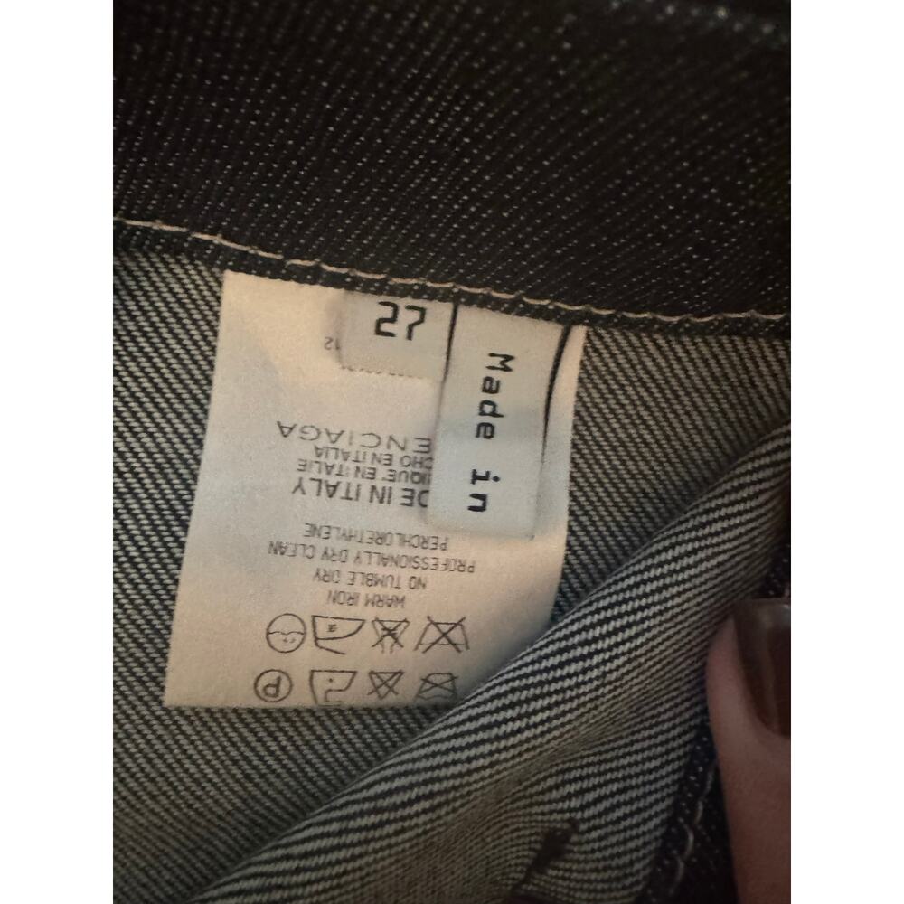 Balenciaga NWOT Dark Wash Wide Leg Flare Jeans – Size 27 – Made in Italy - Picture 6 of 15